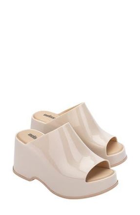 Melissa Patty Platform Slide Sandal in Beige at Nordstrom Rack, Size 10