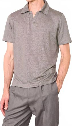 Officine G&eacute;n&eacute;rale Simon Short Sleeves Polo In Smoked Pearl