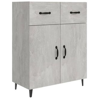 Berkfield Home Sideboard Concrete Grey 69.5x34x90 cm Engineered Wood