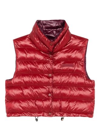 Patrizia Pepe high-neck padded jacket - Red