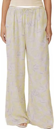 Splendid Lia Wide Pant In Lemon Print