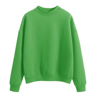 Generic Order Again From My Recent Orders Tunic Sweatshirt for Women UK Woman Solid Color Sweatshirts Oneck Custom Logo Knitted Pullovers Thick Autumn Winter 