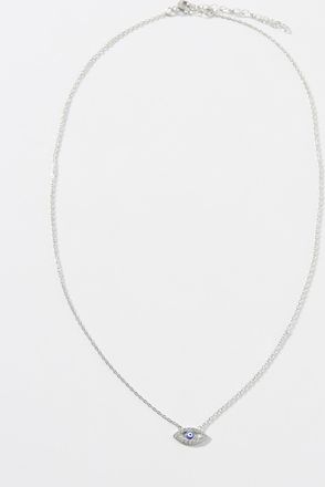 Simons Womens Evil eye thin chain