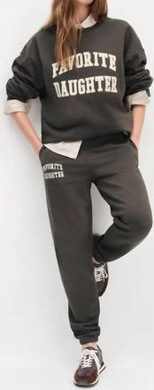 Favorite Daughter Collegiate Jogger In Coffee Gardenia