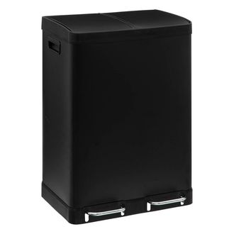 5five Simply Smart Pedal Separador De Residuos Metal 2x30l Ariane Negro - 5five
