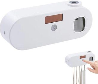 OEM Limpiador De Cepillos De Dientes - Soporte Esterilizador - Mejora La Higiene Bucal - Uv-c Antibacteriano - 23,1 Cm De Largo - Blanco