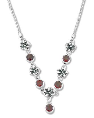 Samuel B. Silver 2.04 Ct. Tw. Garnet Necklace
