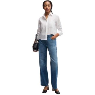 HUGO BOSS Brielle Monday-shirt voor dames (Wit)