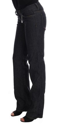 Costume National Womens Dark Blue Cotton Classic Fit Jeans Clothing