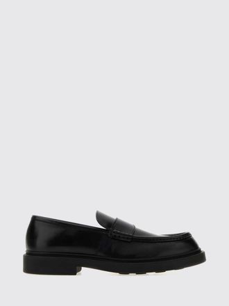Jil Sander Smooth Calfskin Penny Loafers with Rubber Sole