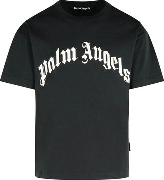 Palm Angels Black Cotton T-Shirt