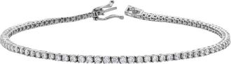 LuvMyJewelry Orelia 2 Ct 10K Gold Lab Grown Tennis Bracelet in 10K White Gold at Nordstrom, Size 7