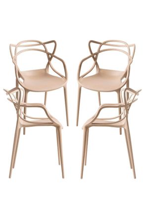Regalos Miguel Regalos Miguel - Packs Sillas Jard&iacute;n - Pack 4 Sillas Korme - Beige
