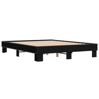 Berkfield Home Durable Bed Frame without Mattress Black 150x200 cm King Size