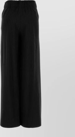 Pantaloni Torino benedetta wide leg pinstripe wool trousers