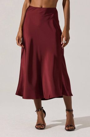 Astr Windey Skirt In Wine