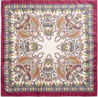 Etro Womens Paisley pattern pure silk scarf