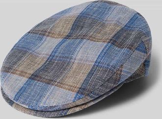 M&uuml;ller Headwear Schieberm&uuml;tze aus Leinen-Baumwoll-Mix in Blau, Gr&ouml;&szlig;e 55