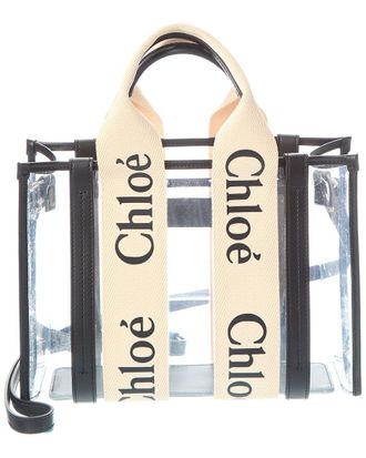 Chlo&eacute; Woody Small Vinyl & Leather Tote