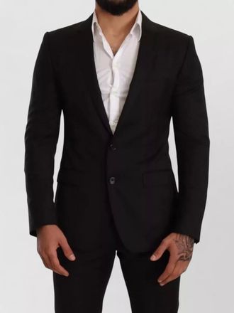 Dolce & Gabbana wool check slim-fit single-breasted suit
