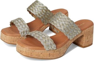 André Assous Cairo Womens Wedge Shoes Platino/Silver : 11 M, Leather