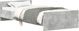 vidaXL Estructura De Cama Gris Hormig&oacute;n 80 X 200 Cm Vidaxl