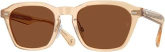 Oliver Peoples Klassieke Champagne Zonnebril - unisex - Zonnebrillen - Beige - ONE Size - Accessoires