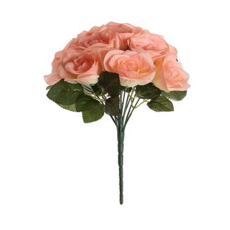 OEM Ramo De Rosas Artificiales, 14 Flores, Decoraci&oacute;n De Interiores, Centro De Mesa, Jard&iacute;n, Boda