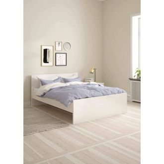 Dmora Cama Plaza Y Media Bora, Sommier Para Dormitorio, Estructura De Cama Por Habitaci&oacute;n, Estructura Del Sostenedor Del Colch&oacute;n, 207x146 H80 Cm, Blanco Bri