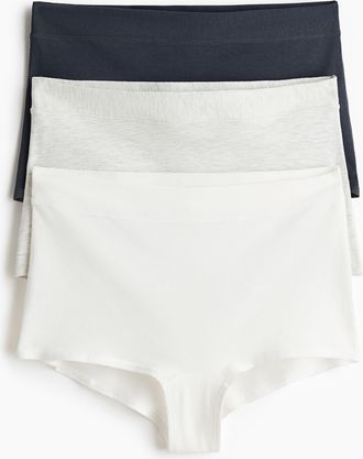 H&M 3er-Pack Baumwollslips Shortie - Blue