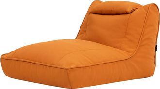 Icon Brand Puf canapé naranja quemado de olefina para exteriores