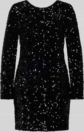 Only Körpernahes Cocktailkleid mit Paillettebesatz Modell CONFIDENCE in Metallic Black, Größe XL