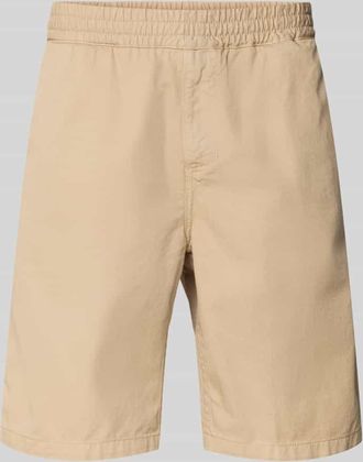 Carhartt Work in Progress Shorts mit elastischem Bund Modell FLINT in Beige, Gr&ouml;&szlig;e XS