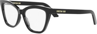 Dior Midnight O Brillen - Dames - Brillen - Zwart - 54 MM - Accessoires