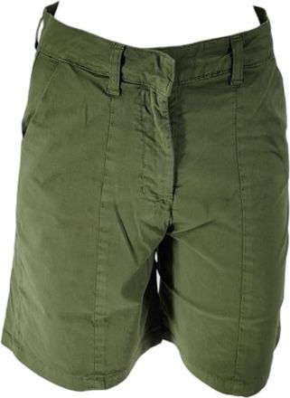 Bomboogie Bermuda Shorts - Dames - Korte Broeken - Groen - XS - Katoen - Korte Broeken