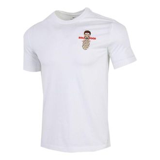 Nike Mens Nike Athleisure Casual Sports Round Neck Breathable Short Sleeve White T-Shirt DJ4064-100