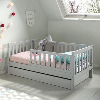 M&S Collection Cama 70x140 Con Somier Y Caj&oacute;n Vipack Tod - Gris