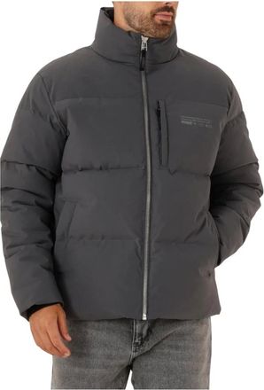 Woodbird Jassen, Heren, Grijs, L, Leer, Dapper Jacket