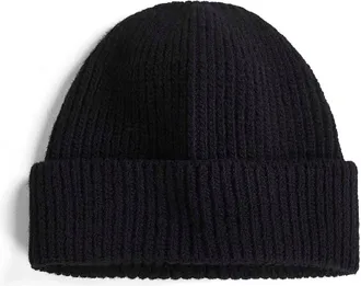 Prada Mens Beanie Cashmere Black Hat