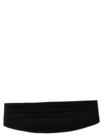 Dolce & Gabbana Black Cummerbund Pleated Belt