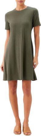 Karen Kane Short Sleeve Sheath Dress in Olive at Nordstrom, Size X-Small