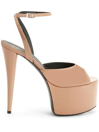 Giuseppe Zanotti 150mm GZ Aida platform sandals - Neutrals