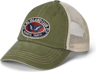 Polo Ralph Lauren mesh-panelled cap - men - Polyester/Elastane/Cotton - One Size - Green