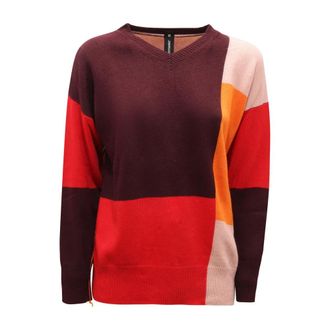 Ferrante V-hals Wollen Trui - Dames - V-hals truien - Veelkleurig - S - Wol - Truien & Vesten