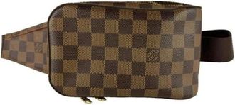 Louis Vuitton Pre-owned Damier Canvas Sling Bag - Heren - Vintage Schoudertas - Bruin - ONE Size - Vintage