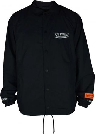 Heron Preston Polyester - Heren - Zomerjassen - Zwart - S - Polyester - Jassen