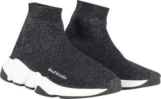 Balenciaga Womens Polyester Glittered Speed Trainer (Authentic Pre-Loved)