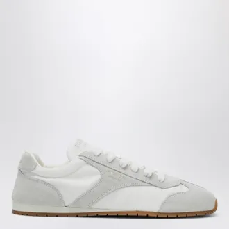 Prada White sneakers with suede inserts