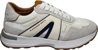 Alexander Smith Liverpool Sneaker - Heren - Sneakers - Wit - 42 EU - Leer - Schoenen