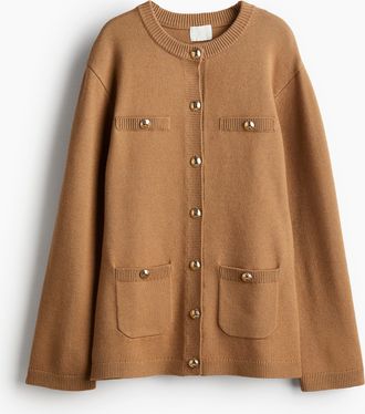 H&M Cardigan mit Knöpfen - Beige